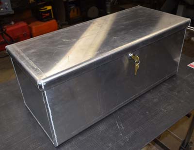 Custom Built Aluminum Storage Box for Trike