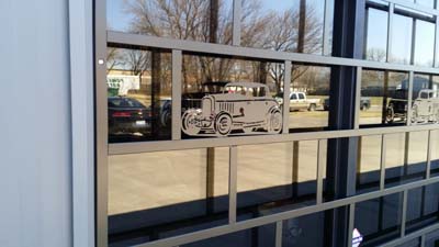 Attractive Security Bars wWith Metal Art Of Old Car