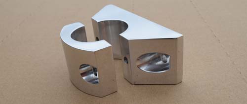 Polished Aluminum Fender Bracket Mount